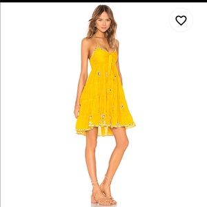 Bow Tie Front Dress in Saffron